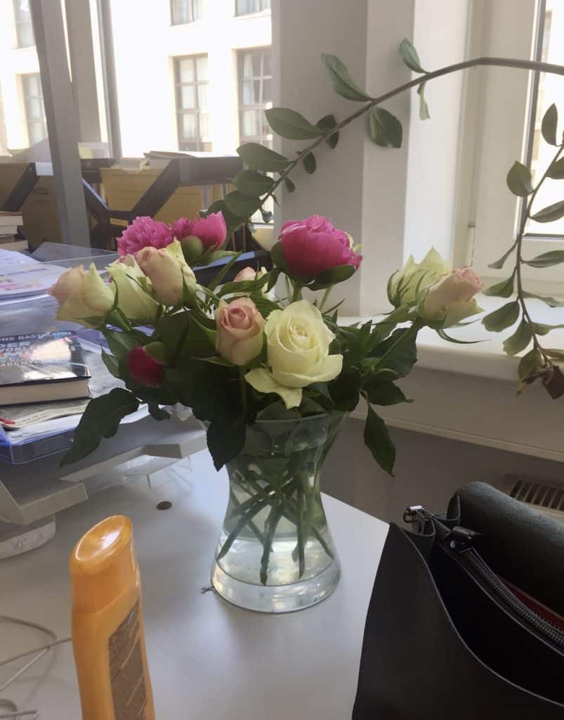 Blumenstrauß von Kolleginnen