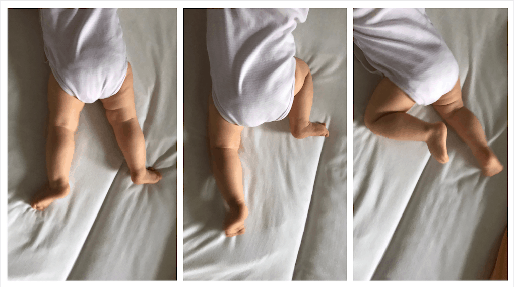 Baby in Bauchlage