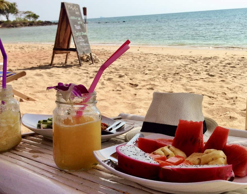 Obst am Strand
